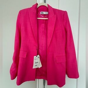 Hot Pink Zara Blazer XS NWT